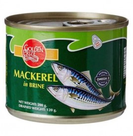 Golden Prize Mackerel in Brine   Tin  200 grams